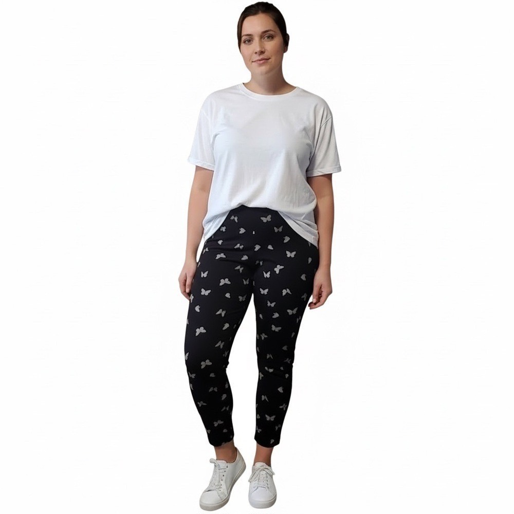 Torrid Women's Leggings Butterfly Print Gym Casual Travel Size 1X NWT